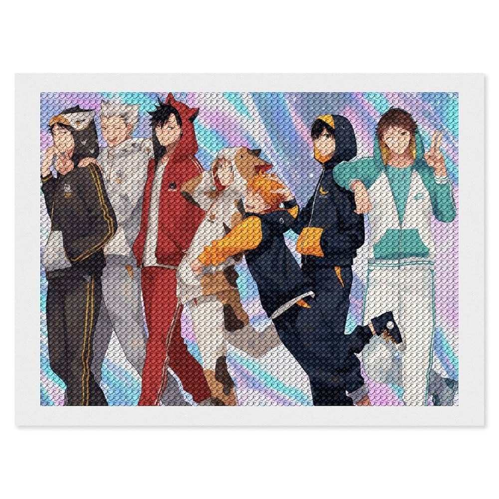 Amazon | ハイキュー Haikyuu 5D ダイヤモンドアート セット